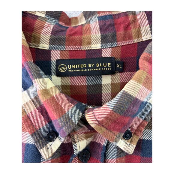 United by Blue Red Plaid Button Down - Size XL - Picture 5 of 6